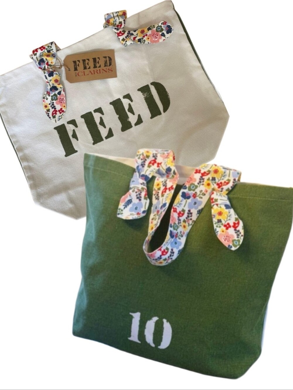 Tote: Clarins Cotton "10" Feed Tote